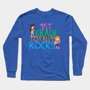 1st Grade Girls Rock Long Sleeve T-Shirt